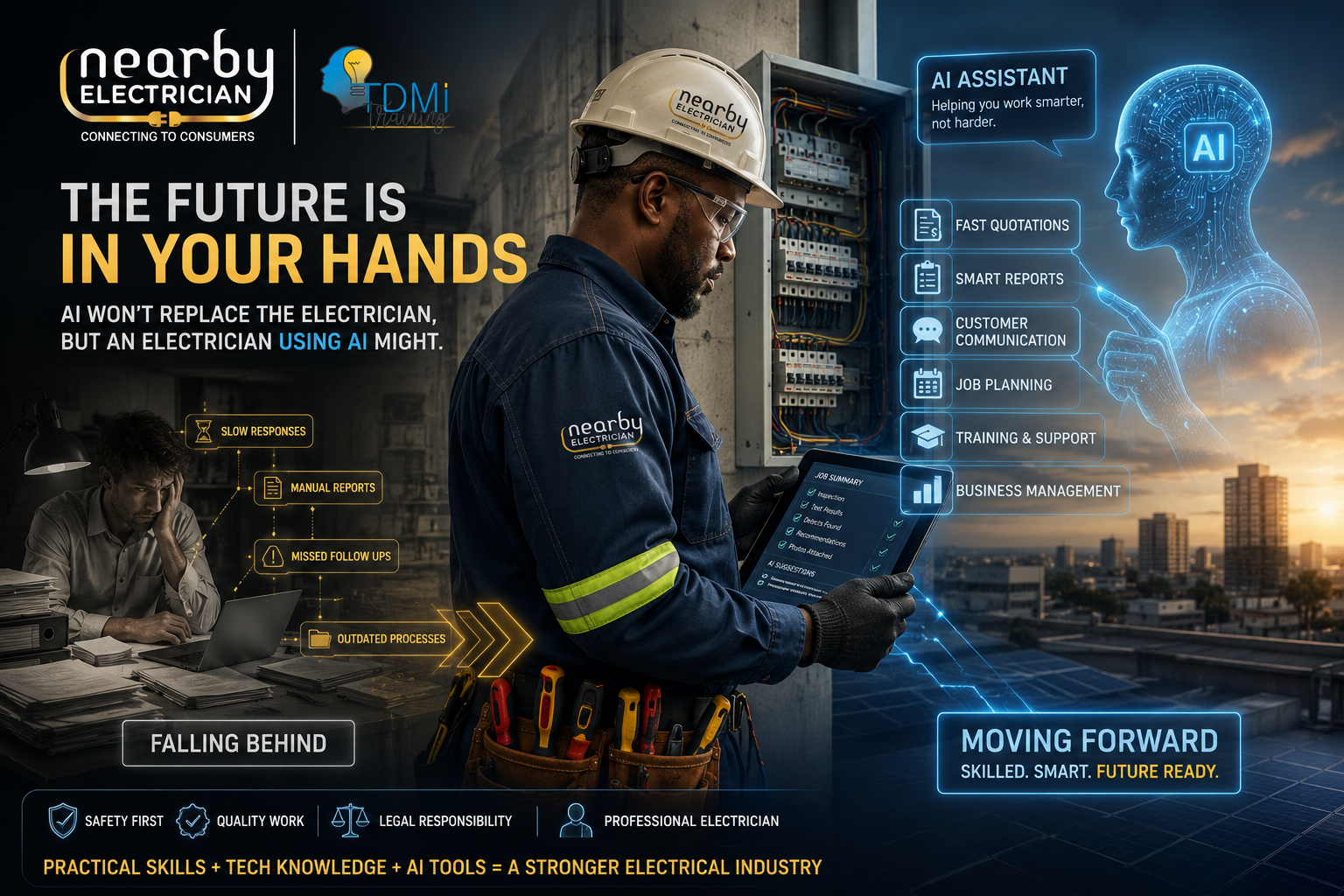 AI Will Not Replace the Electrician — But an Electrician Using AI Might