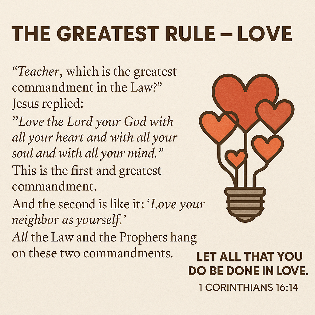 The Greatest Rule – LOVE