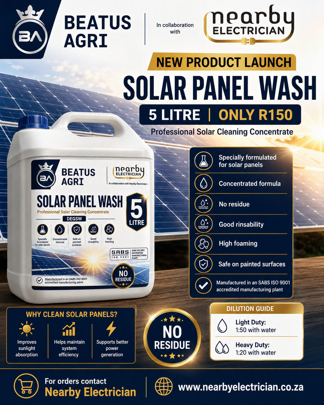 Keep Your Solar Panels Clean — Protect Performance, Efficiency and Long-Term Value ☀️⚡