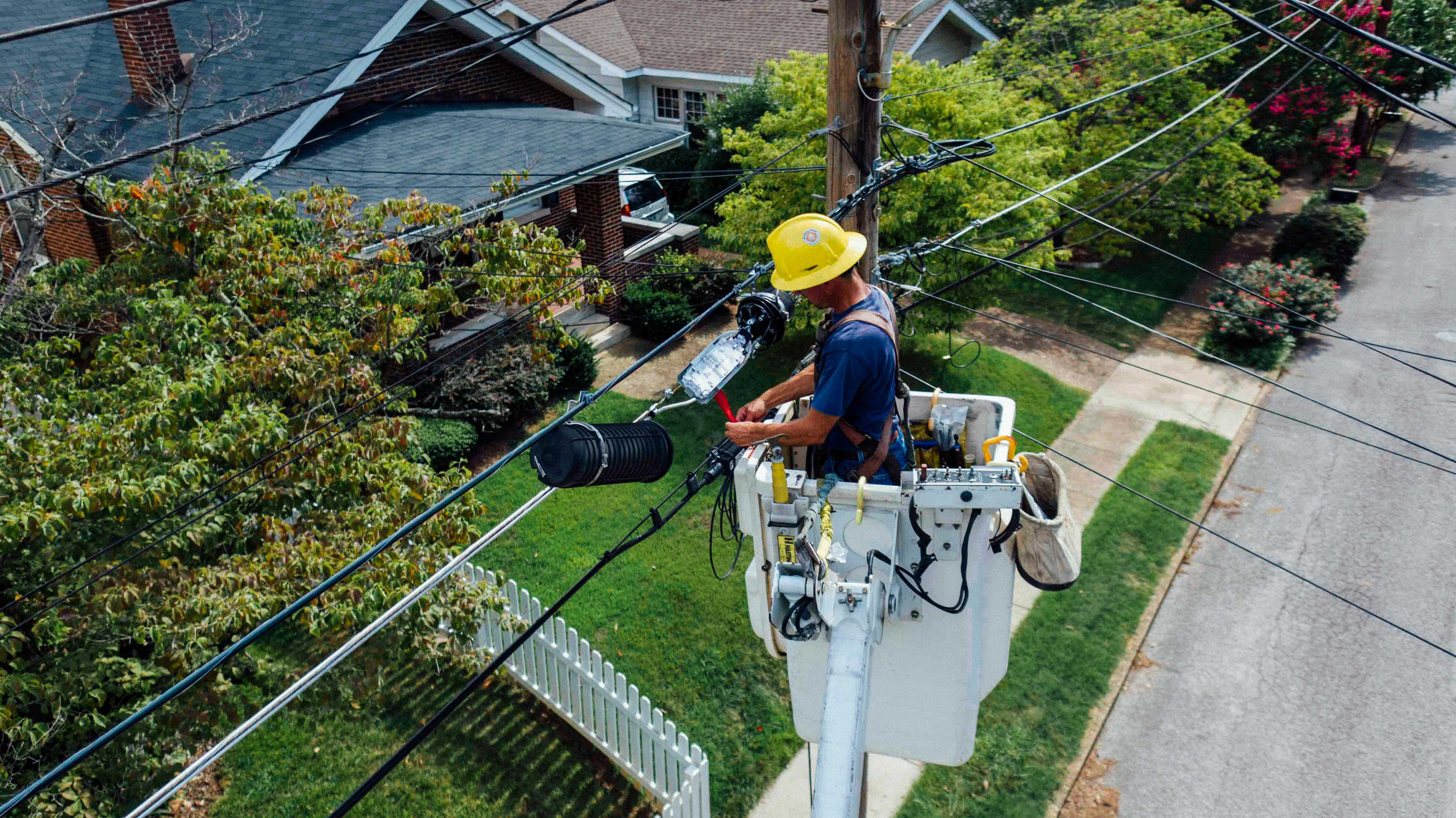 Electrician Repairing Electrical Wires