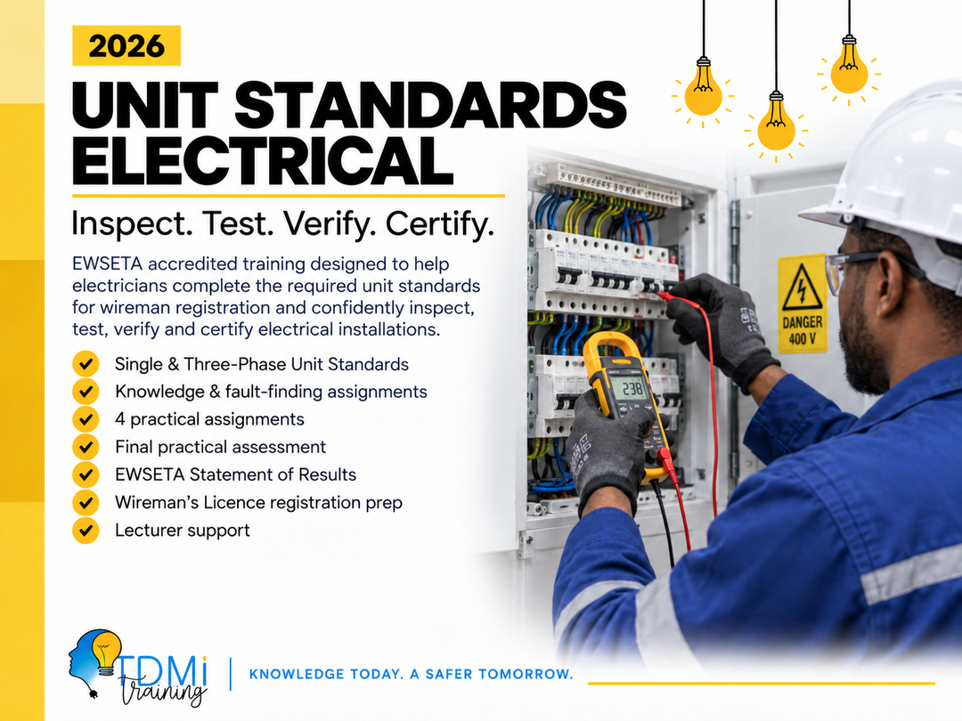 Course Combo - Unit Standards Electrical Wiremans License + Installation Rules P1 &amp; P2