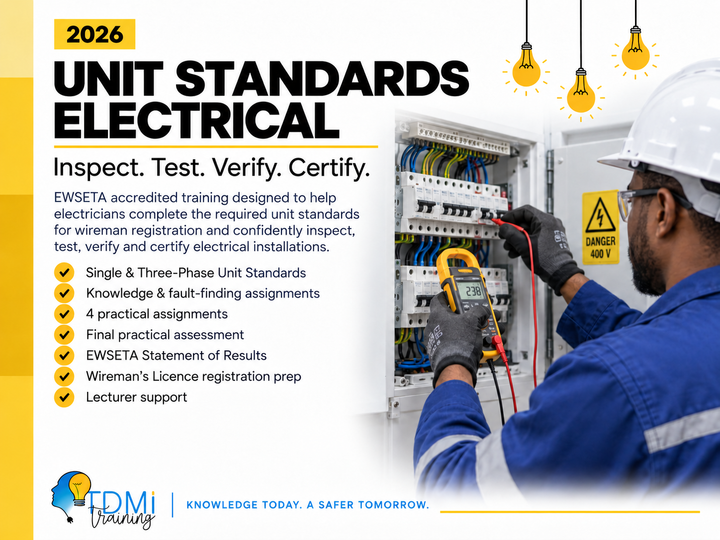 Course Combo - Unit Standards Electrical Wiremans License + Installation Rules P1 &amp; P2