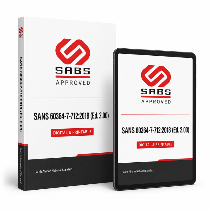 SANS 60364-7-712:2018 (Ed. 2.00) (Digital &amp; Printable)