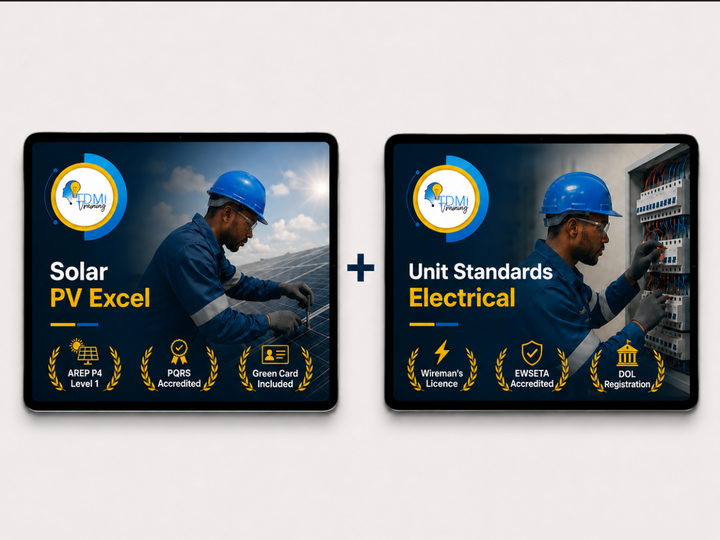 Unit Standards Electrical Wiremans License &amp; Solar Excel Combo Course